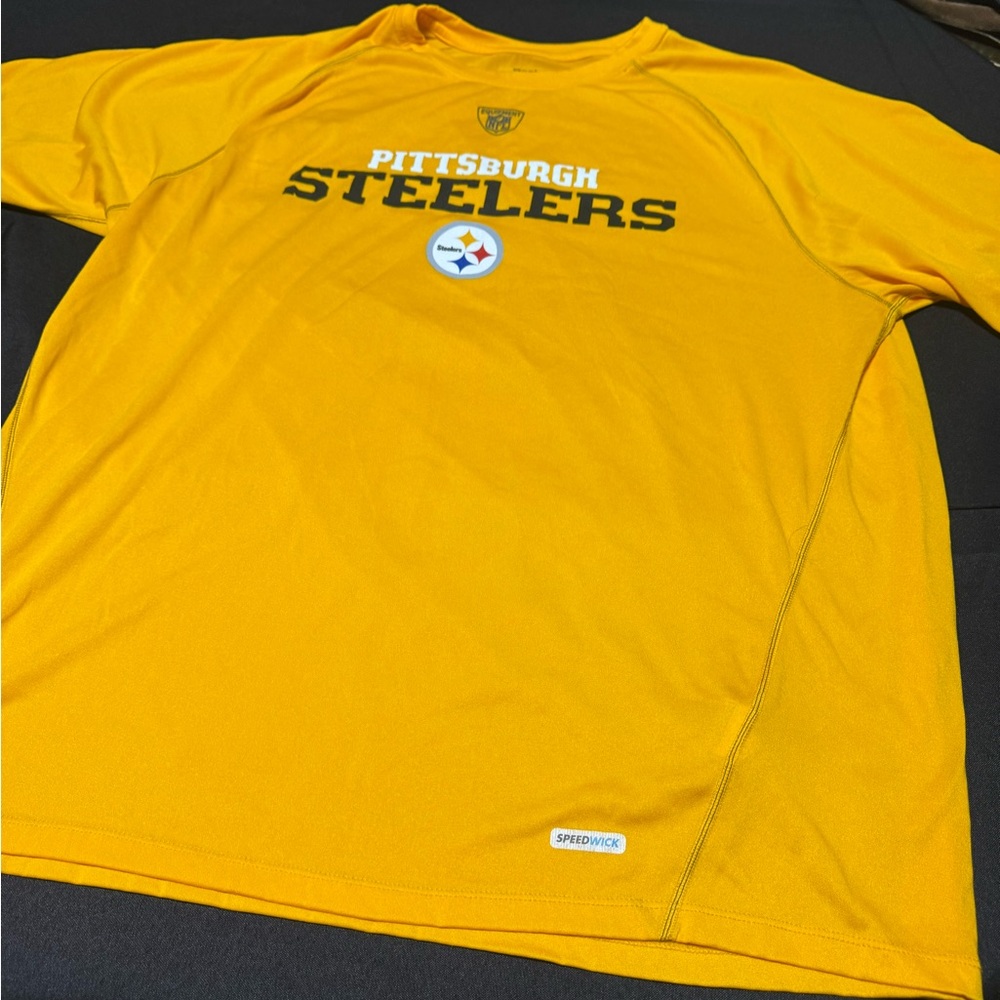 Reebok Gold Pittsburgh Steelers Tee